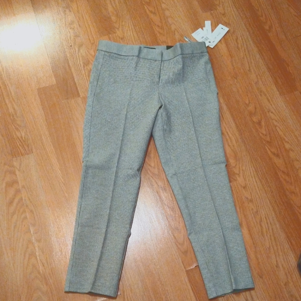 Grey Striped Pants